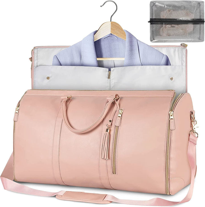Lisslune | Foldable PU Leather Suit Storage Bag