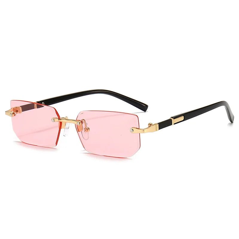 Lisslune | SUNEDGE – Rectangle Rimless Sunglasses with UV400 Protection