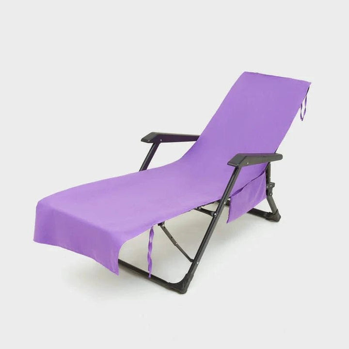 Lisslune | Sunlounge Towel – Non-Slip Lounger Cover with Side Pockets