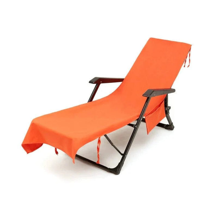 Lisslune | Sunlounge Towel – Non-Slip Lounger Cover with Side Pockets