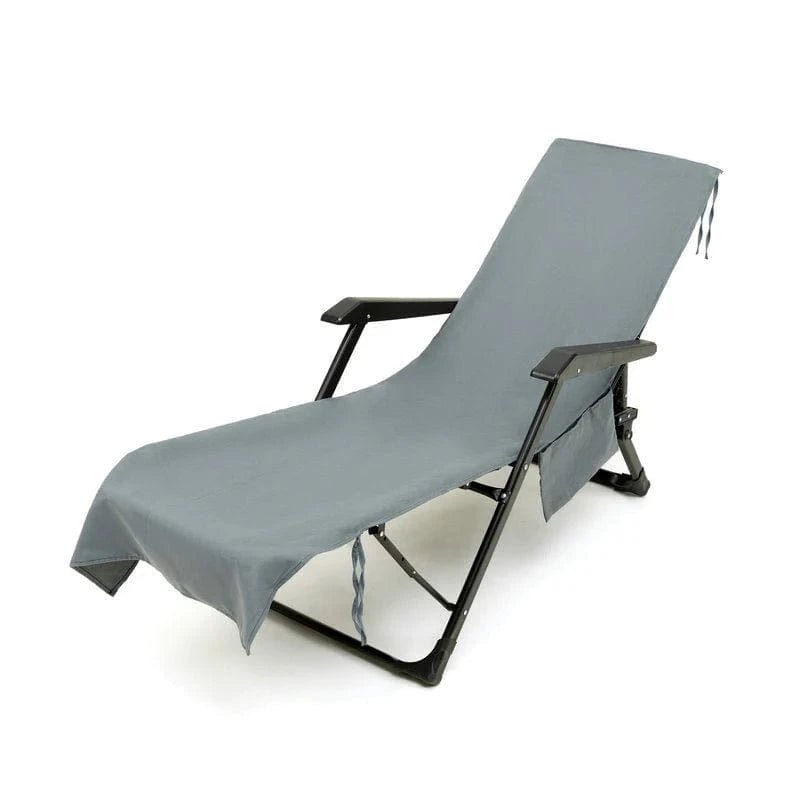 Lisslune | Sunlounge Towel – Non-Slip Lounger Cover with Side Pockets