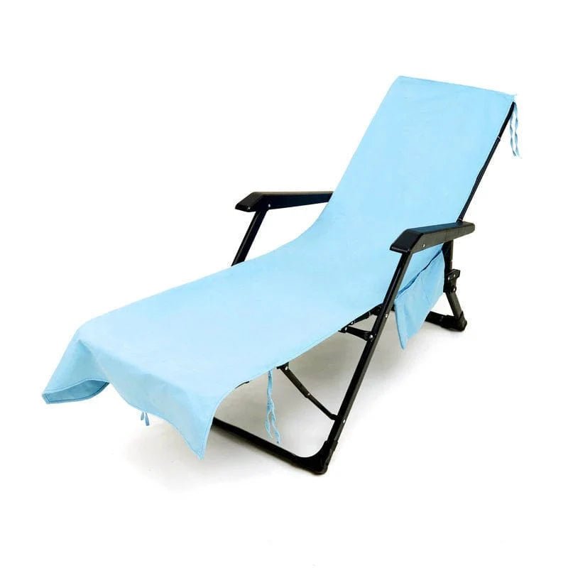 Lisslune | Sunlounge Towel – Non-Slip Lounger Cover with Side Pockets