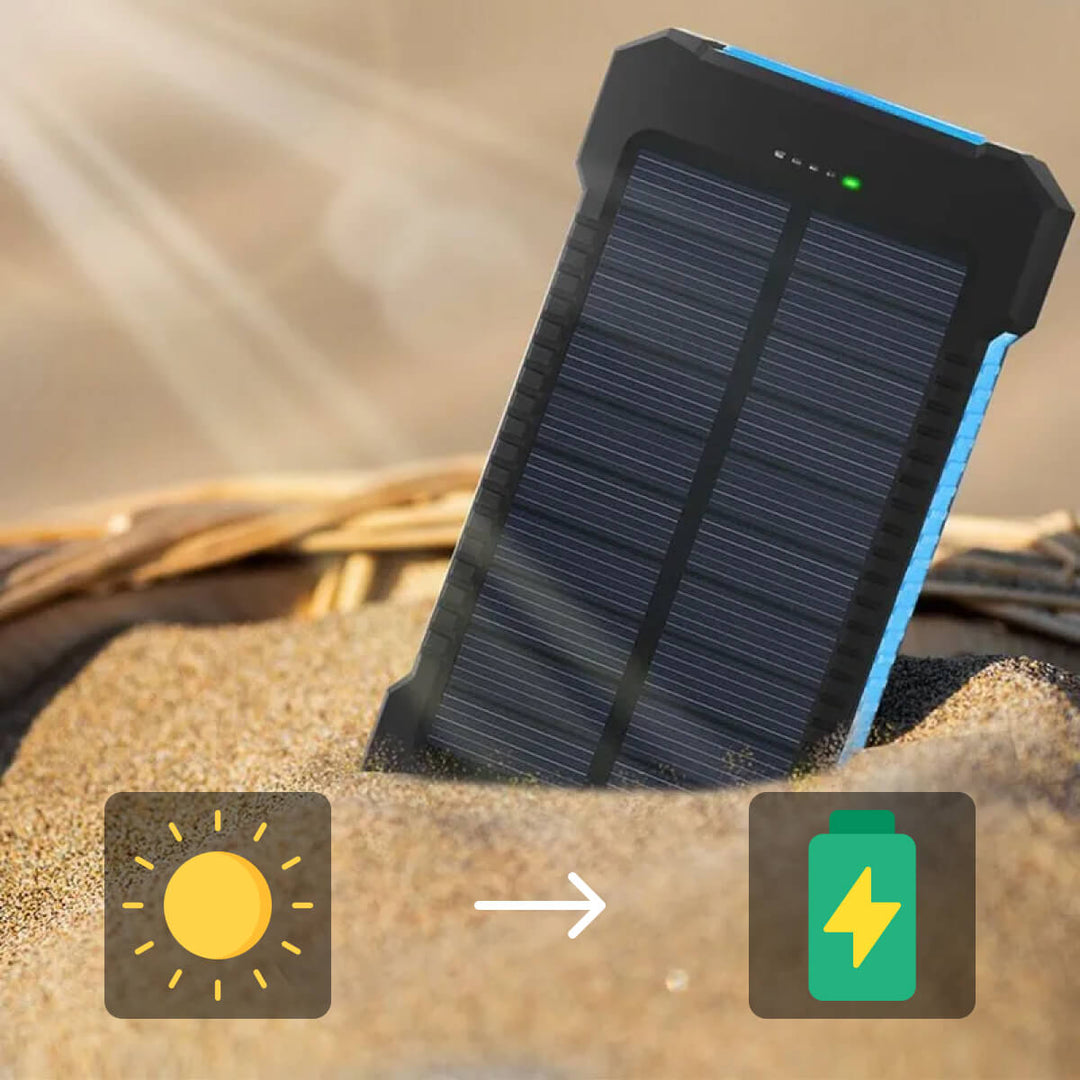 Lisslune | SUNVAULT MAX – Waterproof Solar Power Bank with 30000mAh Capacity
