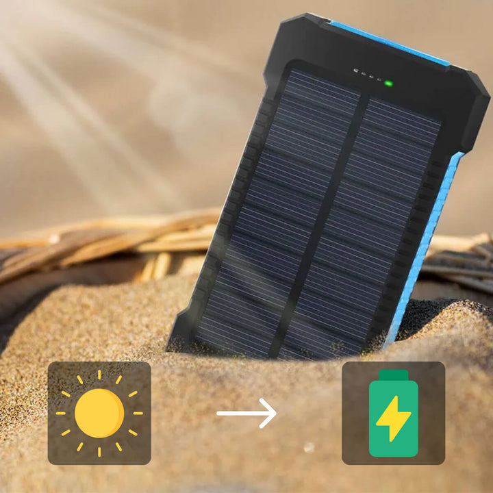 Lisslune | SUNVAULT MAX – Waterproof Solar Power Bank with 30000mAh Capacity