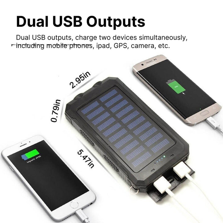 Lisslune | SUNVAULT MAX – Waterproof Solar Power Bank with 30000mAh Capacity