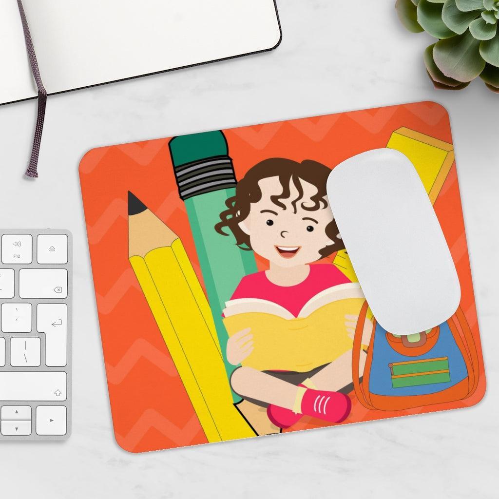 Lisslune | Charming Pre-made Super Young Learning-Themed Mouse Pad for Desk Aesthetics