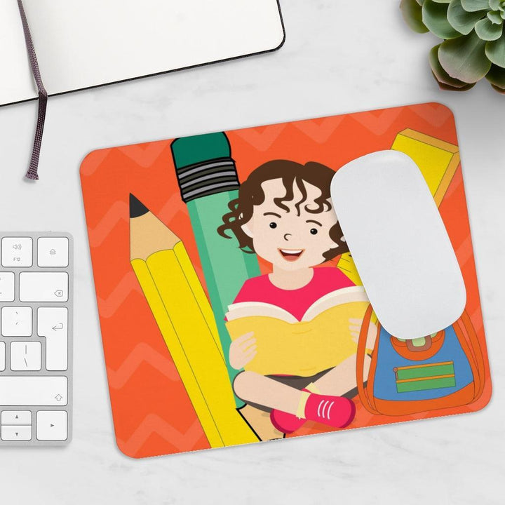 Lisslune | Charming Pre-made Super Young Learning-Themed Mouse Pad for Desk Aesthetics