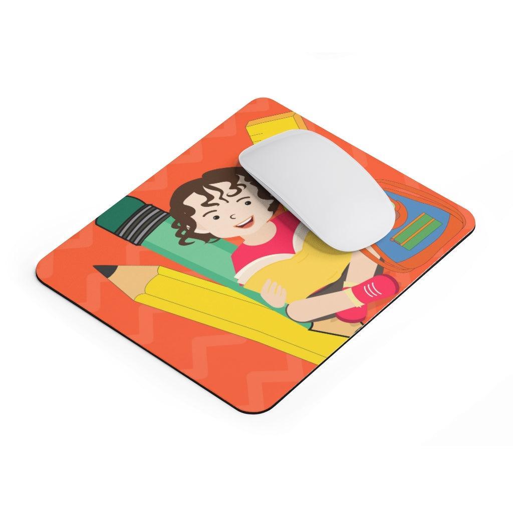Lisslune | Charming Pre-made Super Young Learning-Themed Mouse Pad for Desk Aesthetics