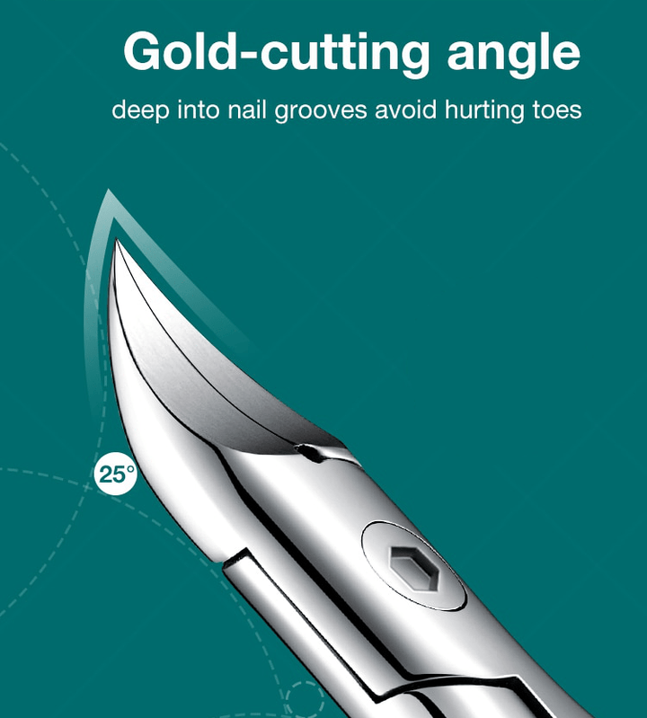 Lisslune | SureClip – Ergonomic Toenail Clipper with Anti-Splash Guard
