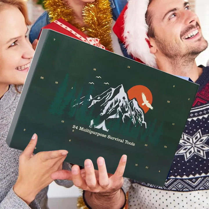 Lisslune | SURVIVAL ADVENT CALENDAR – Men's Outdoor Kit with 24 Essential Tools 2025