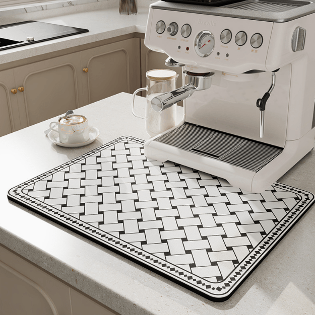 Lisslune | SwiftSoak Kitchen Mat – Fast-Drying Diatomite Surface for a Hygienic, Tidy Kitchen
