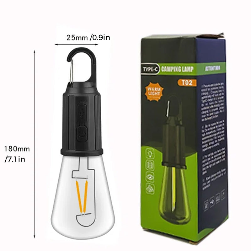 Lisslune | Retro New Outdoor Camping Type-C Charging Lightbulb