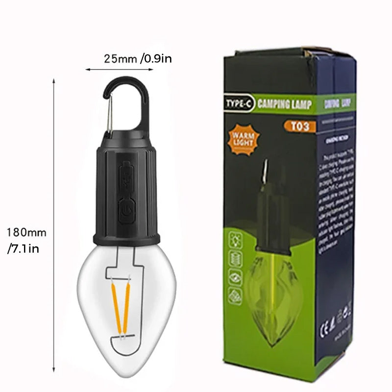 Lisslune | Retro New Outdoor Camping Type-C Charging Lightbulb