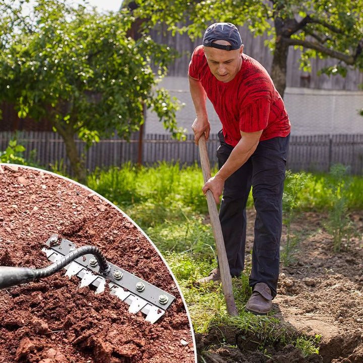 Lisslune | Garden Rake Expert – Versatile Hand Rake made of Carbon Steel for Precision Work