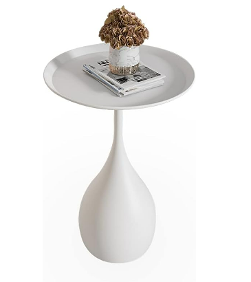 Lisslune | Beef Metal Table with Base Medieval Side Table in Modern Style