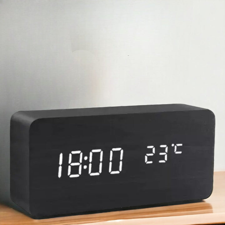 Lisslune | Digital Wooden Alarm Clock – Modern Technology with Timeless Wood Design