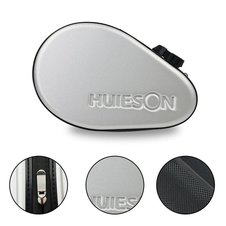 Lisslune | Elegant Synthetic Leather & Velvet Paddle Storage Bag for Table Tennis Rackets
