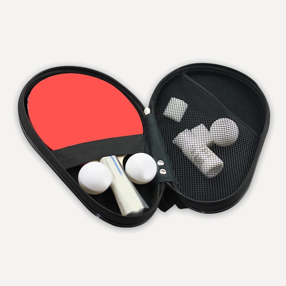 Lisslune | Elegant Synthetic Leather & Velvet Paddle Storage Bag for Table Tennis Rackets
