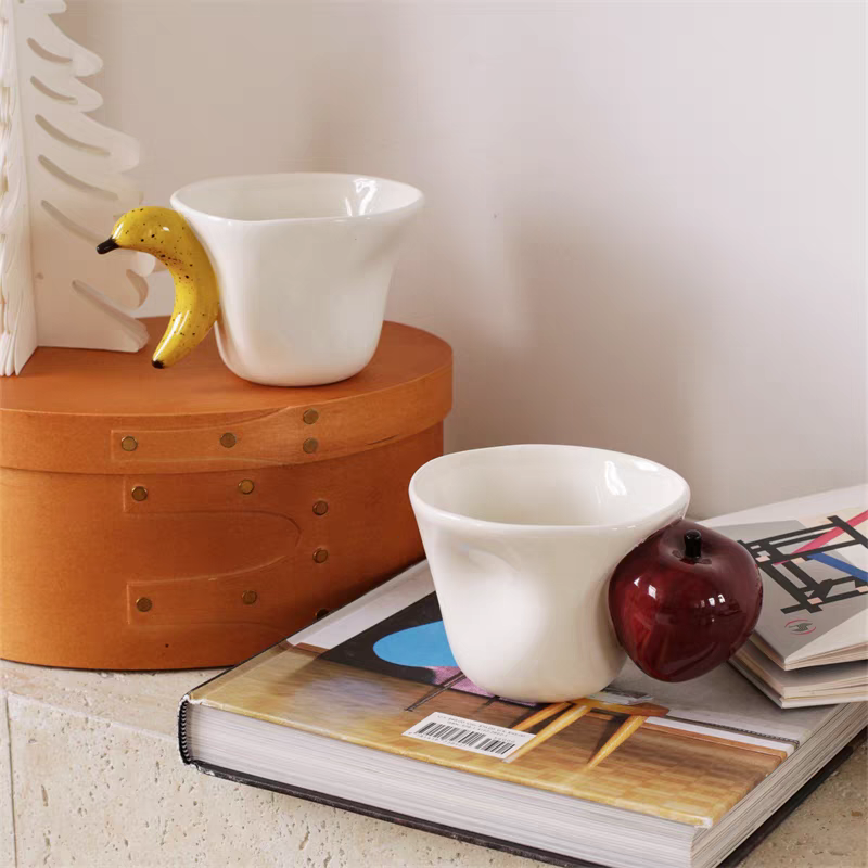 Lisslune | Banana Apple Creative 3D Handle Coffee Mug