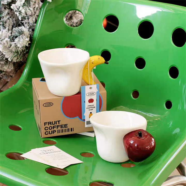 Lisslune | Banana Apple Creative 3D Handle Coffee Mug