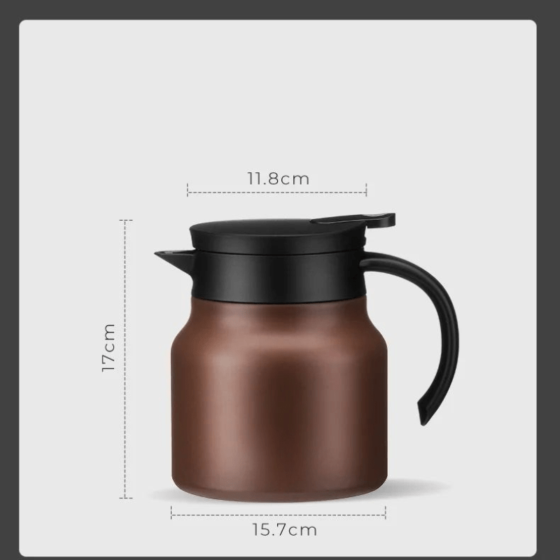 Lisslune | TeaLuxe – Insulated Teapot with Stainless Steel & Ceramic Strainer for Hot or Cold Tea