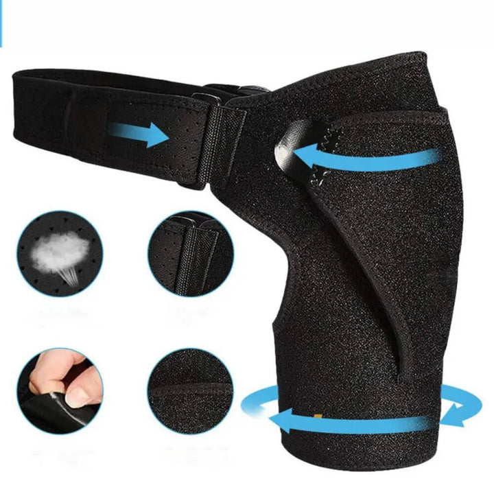 Lisslune | MythicGuard™ | Compression Shoulder Brace for Pain Relief & Support | Adjustable Fit for Sports & Daily Use