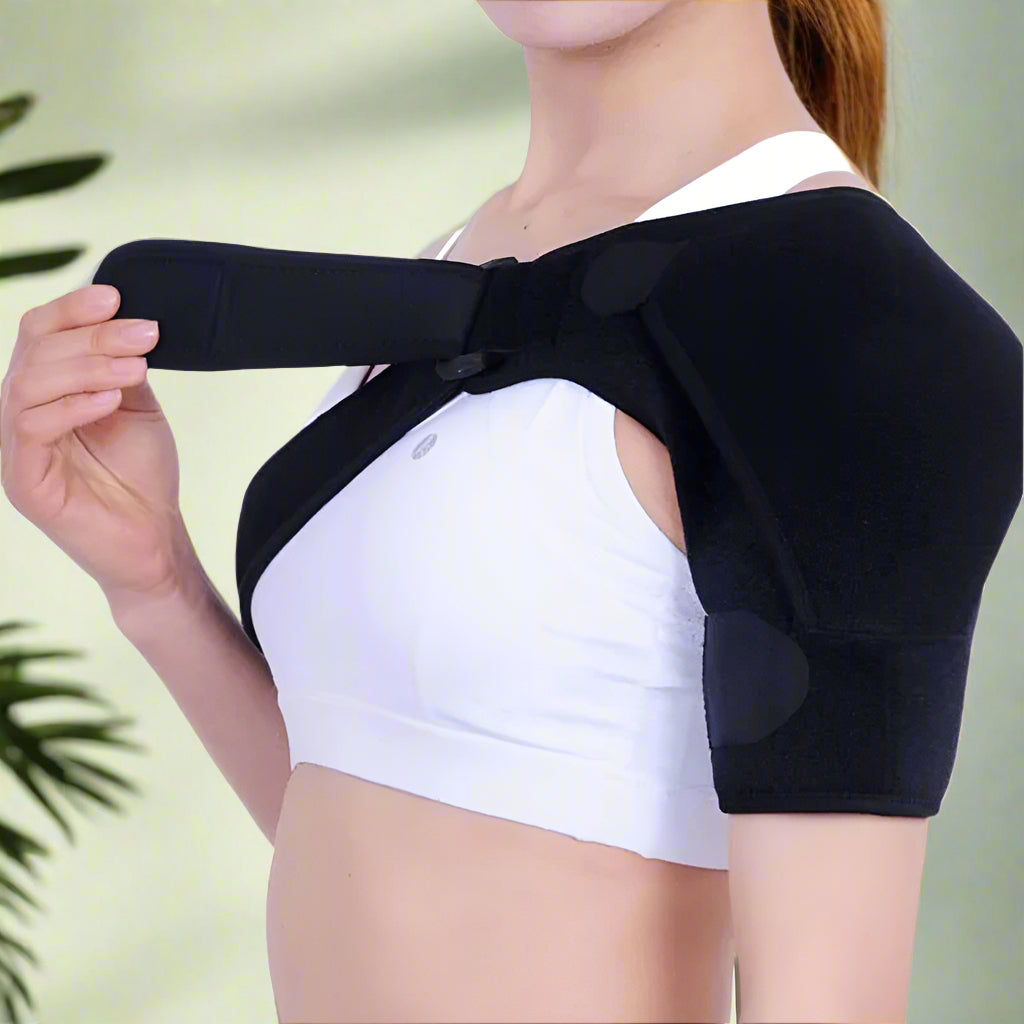 Lisslune | MythicGuard™ | Compression Shoulder Brace for Pain Relief & Support | Adjustable Fit for Sports & Daily Use