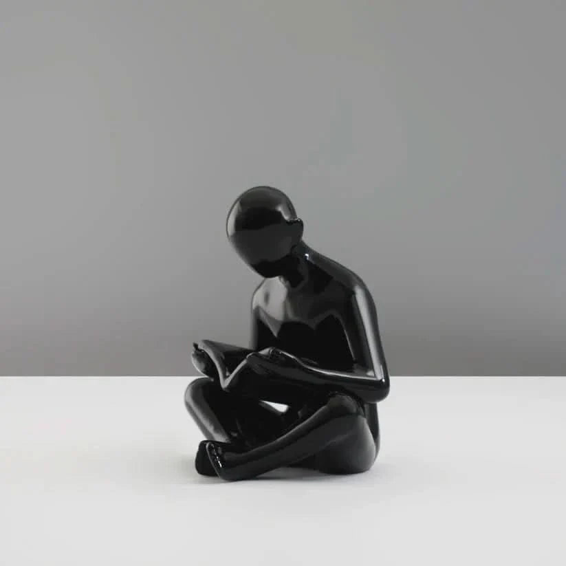 Lisslune | Liam - Creative bookend with reading man sculpture