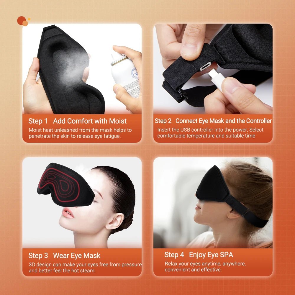 Lisslune | ThermaEye 3D – Electric Heated Eye Mask with Far-Infrared & Temperature Control