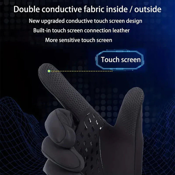 Lisslune | Thermal Waterproof Cycling Gloves | Insulated, Breathable & Touchscreen Compatible for Cold Weather Outdoor Activities