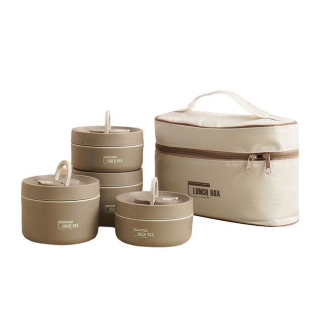 Lisslune | ThermoBox Multi-Layered Insulated Lunchbox with FREE Carry Bag