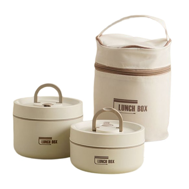 Lisslune | ThermoBox Multi-Layered Insulated Lunchbox with FREE Carry Bag