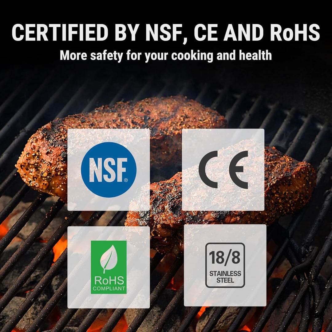 Lisslune | Digital Meat Thermometer – Waterproof, Instant Read & Ambidextrous Design
