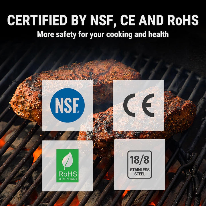 Lisslune | Digital Meat Thermometer – Waterproof, Instant Read & Ambidextrous Design