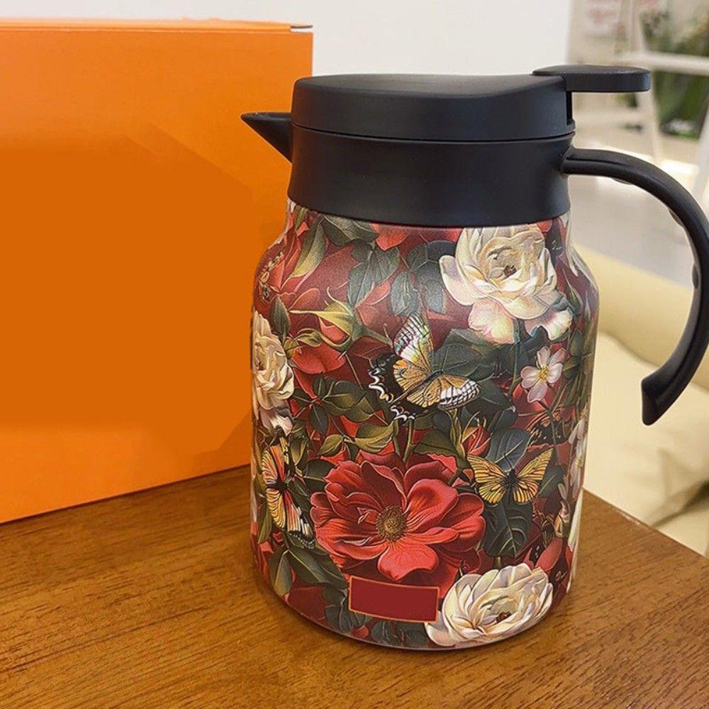 Lisslune | Stainless Steel Thermal Teapot with Infuser – Vacuum Insulated 1L Tea Pot