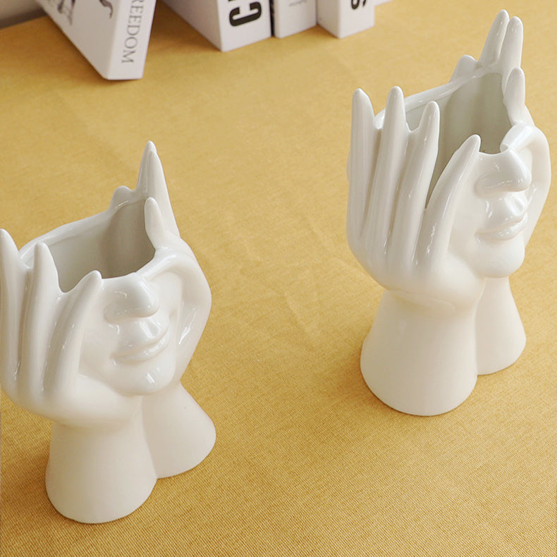 Rynx Shy Face Ceramic Vase