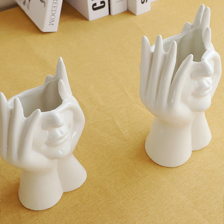 Rynx Shy Face Ceramic Vase