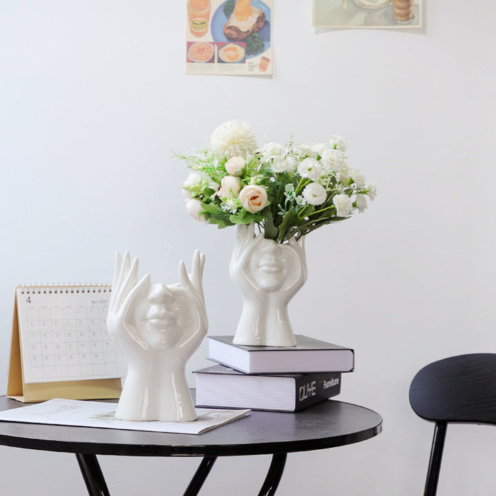 Rynx Shy Face Ceramic Vase
