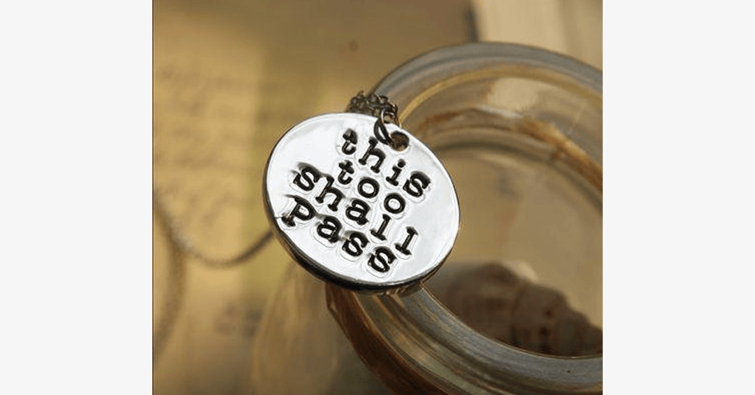 Lisslune | This Also Will Pass Pendant Necklace