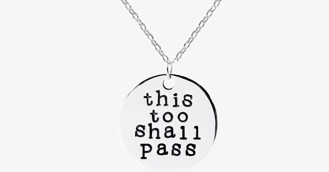 Lisslune | This Also Will Pass Pendant Necklace