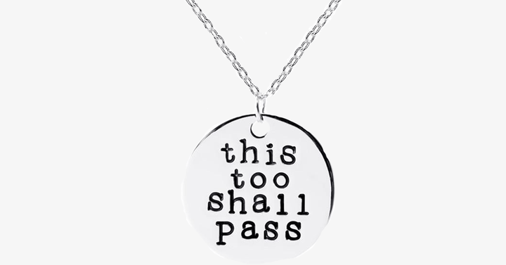 Lisslune | This Also Will Pass Pendant Necklace