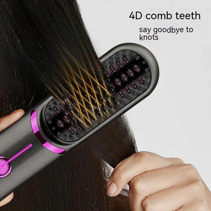 Lisslune | Tima Styler – Wireless Hair Straightening Brush for Smooth, Frizz-Free Styling