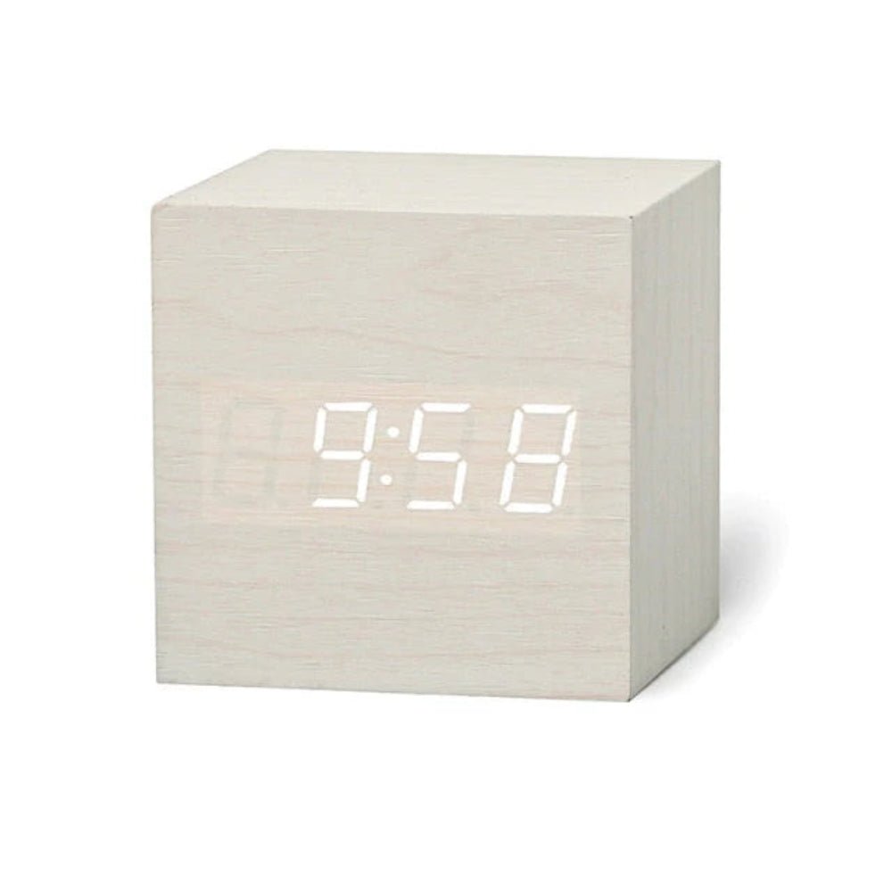 Lisslune | ZENICUBE – Minimalist LED Alarm Clock with Time, Date & Temperature Display