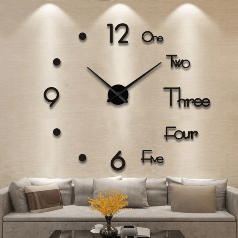 Lisslune | DEPTHAURA – Silent 3D Acrylic Wall Clock for Modern Interiors