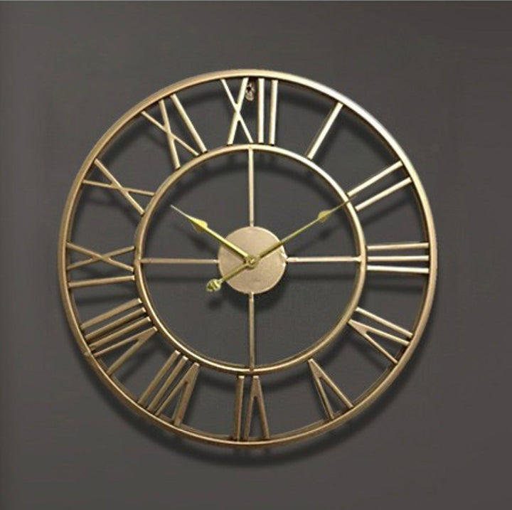 Lisslune | TIMEMESH – Skeleton Wall Clock with Silent Non-Ticking Mechanism