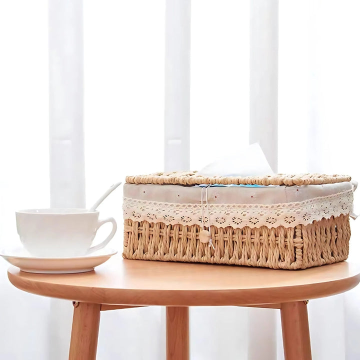 Lisslune | Lunor Braided Woven Tissue Box