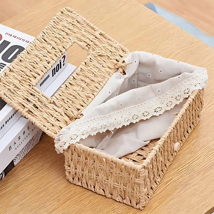 Lisslune | Lunor Braided Woven Tissue Box