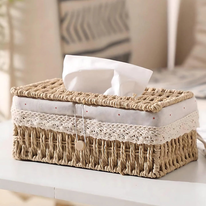 Lisslune | Lunor Braided Woven Tissue Box