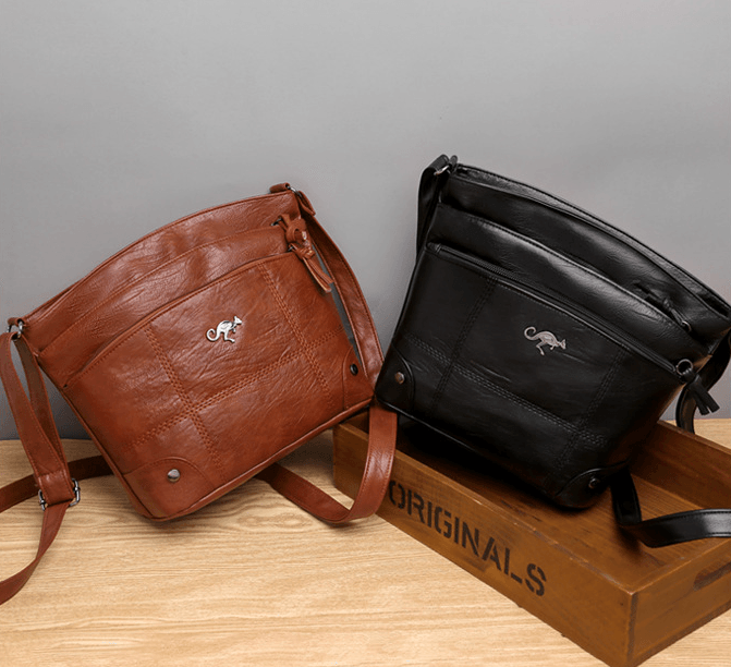 Lisslune | Vintage Leather Shoulder Bag for Men – Elegant PU Satchel with Modern Functionality