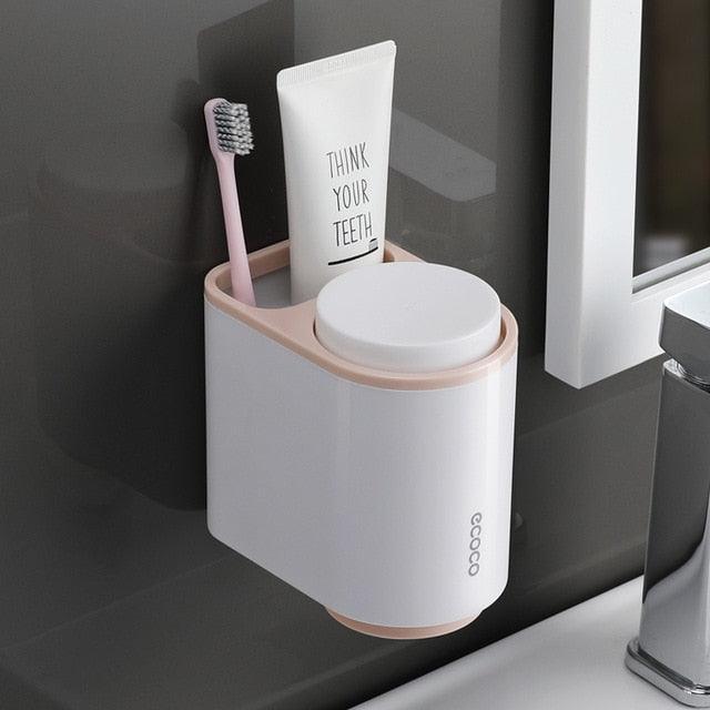 Lisslune | Stylish bathroom toothbrush and toothpaste holder for a tidy countertop